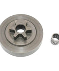Heavy Duty Clutch Drum Spur Sprocket For Husqvarna 260T 270WES 281WES Chainsaw Parts on white background.