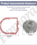 Heavy Duty Worm Gear Kit With Food Grade Grease And Gasket For Stand Mixers Replacement WPW10112253 gear and gasket dimensions