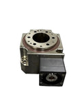 Rock Solid Hypoid Gear Hollow Shaft Indexing Rotary Table with hollow shaft design for servo motor setups.