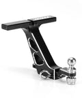 CNC Aluminum Drop Hitch Receiver For 1to24 RC Crawler SCX24 Upgrade Pack Of 2, lightweight black hitch mount visible