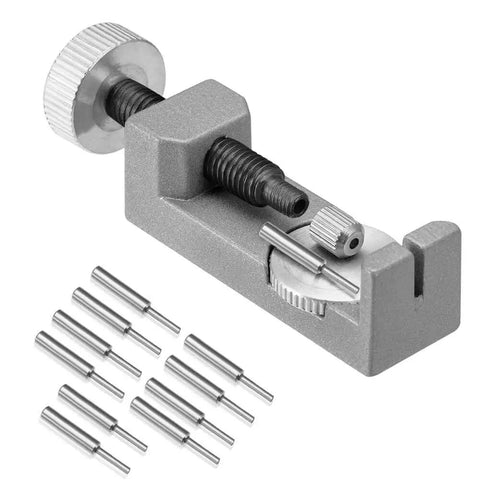 All Metal Watch Link Remover Kit With 10 Extra Pins For Quick Pin Removal And Band Sizing Durable Watch Band Tool