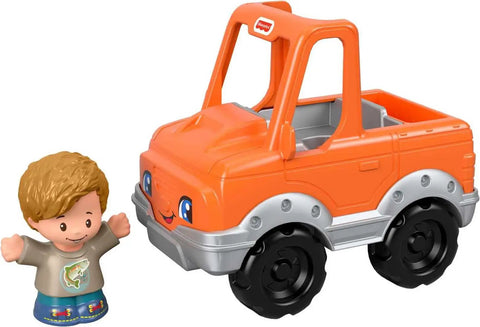 Easy Grip Push Along Pick Up Truck Toy With Figure For Toddlers, Perfect For Pretend Play And Storytelling, builds fine motor skills