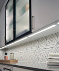 4U Series LED Under Cabinet Light Textured White Sleek Finish 3000K Dimmable Task Lighting For Kitchen Or Office 12 Inch Slim Fixture