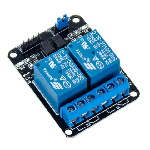 Six Pack Two Channel 5V Relay Module With Optocoupler For Arduino And Raspberry Pi Mega2560, Plug N Play Direct Microcontroller Wiring