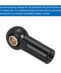 M3xL19mm Lever Steering Linkage Ball Head Ends For RC Crawler Cars 8 Piece Black Set, M3 thread, 0.75 inch length