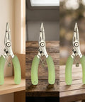 Stainless Steel Pliers Glow In The Dark Multitool With Line Cutter And Hook Tool For Freshwater And Saltwater Fishing Rugged Grip