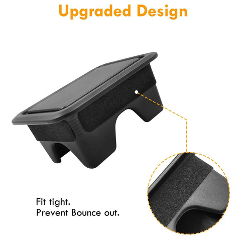 Close-up of upgraded Ram 1500 Stake Pocket Cover showing tight fit and bounce prevention, part of a set for 2019-2026 Dodge Ram.