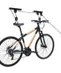 Garage Ceiling Bike Hoist Space Saver Must Have Heavy Duty Bicycle Lift With 3 Pulley System And 45 Feet Adjustable Rope Mountain Bike Hanging
