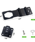 Heavy Duty Password Rotary Hasp Locks 2 Pack Made From Solid 304 Stainless Steel with mounting hardware for gates and sheds.