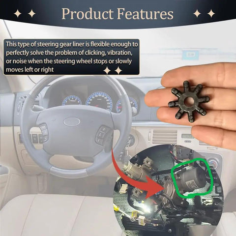 Heavy Duty Top Shelf Flexible Steering Coupler Pair Replacement 563152K000FFF in hand showing black elastomer part for Kia steering