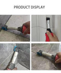 Knockout Compact Angle Grinder With A Solid 90 Degree Elbow Head For Tough Cutting Grinding And Polishing In Tight Squeezes Backed By Reliable Dual Voltage Muscle in use for precision cutting.