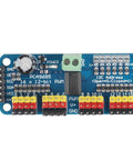 Front view of PCA9685 16 Channel PWM Servo Driver Board Module With I2C Interface 12 Bit Controller For Arduino And Raspberry Pi