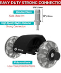 2 Inch Office Chair Caster Wheels Set Of 5 Heavy Duty Replacement showcasing nylon material and metal stem