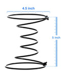 Top Notch Five Inch Upholstery Coil Springs For Sofa And Chair Repair Pack Of 10 Heavy Duty Steel Springs shown with size measurements.