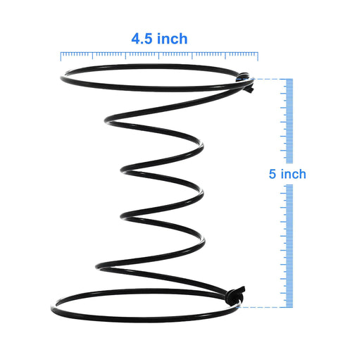 Top Notch Five Inch Upholstery Coil Springs For Sofa And Chair Repair Pack Of 10 Heavy Duty Steel Springs shown with size measurements.