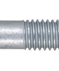 Beefy Heavy Duty Stud Anchor KB-TZ 3/4x5-1/2 for Concrete And Masonry viewed from side with hex nut and washer, zinc-plated steel