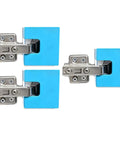 Blue Magnetic Hinge Alignment Tool Set For Quick Door Installation And Precise Hinge Cutting, 3-Piece Kit with metal components