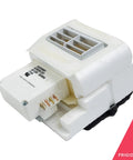 Air Damper Control Assembly Kit For Refrigerators White Replacement Part, angled view of kit components for DIY fridge repairs