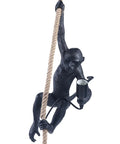 Dope Monkey Pendant Light With Hemp Rope Industrial Edison Retro Chandelier For Indoor Decor E27 Hanging Lamp Fixture