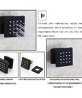 Heavy Duty Black Shower System With 12X8 Inch Rainfall Head Wall Mounted Tub And Shower Trim Kit featuring six body jets and easy installation.