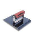 Straight Concrete Edger With Blue Steel Blade And DuraSoft Handle, 6x6 Size, 5 Eighth Lip By One Half Radius, Made In USA