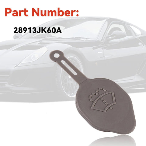 Windshield Washer Reservoir Cap Replacement Fits Infiniti Q60 2014 2016, Nissan 370Z 2009 2018, And Nissan Murano 2008 2014 OEM 28913JK60A Direct Fit Easy Install Durable Replacement Part shown with part number 28913JK60A.