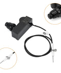 Low Pressure Propane Flame Failure Safety Valve Kit with Push Button Ignition for Fire Pits Gas Fireplaces and Stoves, black ignition unit.