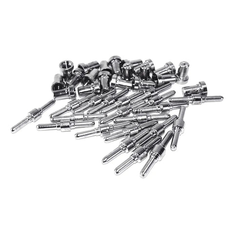 Upgrade Your Plasma Cutting Game With These Heavy Duty Extended Long Tip Electrodes And Nozzles For 40A PT31 LG40 Machines, assorted metal connectors.