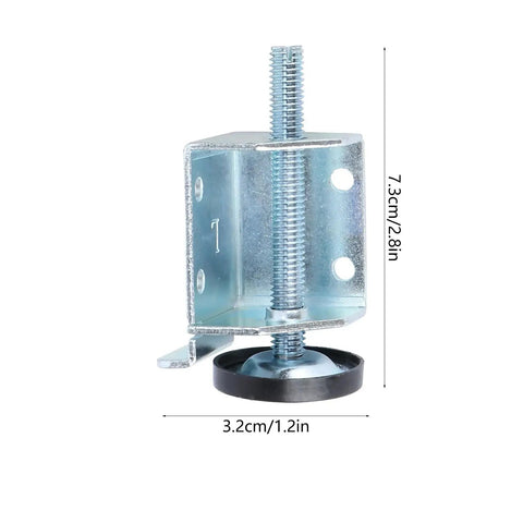 Adjustable Cabinet Feet Pads For Tables Sofas And Wardrobes Steel Leveling Feet For Furniture Legs, metal frame close-up