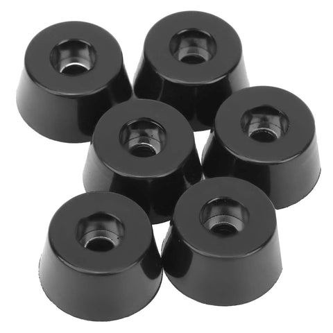 Non Slip Furniture Feet Pads Set For Chairs And Tables, 18 Piece Black Rubber Floor Protection Mats, Easy Install, Scratch Guard