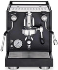 Matte Black Semi Pro Espresso Machine With Auto Water Level, Anti Vacuum Valve, Removable Water Tank, Boiler Manometer And Temperature Indicator For Home Baristas Craving Barista Grade Cafe Quality At Home, front view