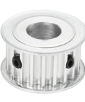 Aluminum 20 Teeth Timing Belt Pulley, 14Mm Bore, 5Mm Pitch, Fits 15Mm Timing Belts, Rock Solid For Milling Machines, 3D Printers, Drilling Machines, Rugged CNC Gear And Drive Component, side view