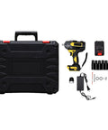 Karlak Brushless Electric Impact Wrench With 800Nm Heavy Duty Torque Adjustable Speed Cordless Tool For Truck Wheel Nuts And Seized Bolts Us Plug in storage case with accessories.