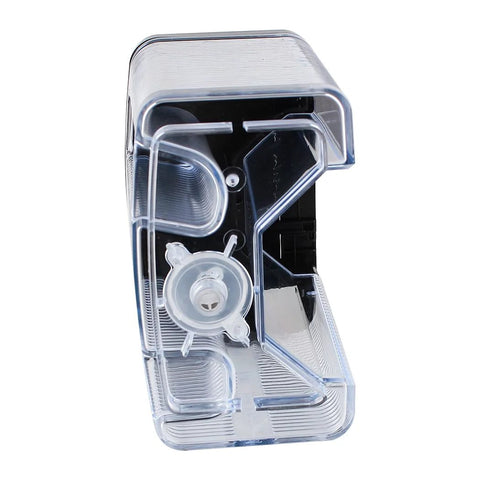 Water reservoir with lid for Ninja CM305 CM401 coffee maker; clear plastic, side view.