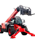 Heavy Duty Telescopic Forklift Handler With 7 To 18 Meter Intelligent Boom Extension And 4WD Mobile Telehandler lifting pallet forks.