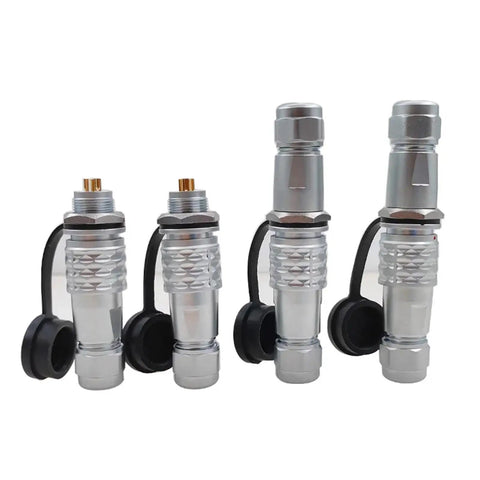 Panel Mount Rectangular Connector 4 Pin Metal Male And Female Power Plugs For Equipment Plug And Play Built Tough Industrial Grade Easy Install Durable Metal Housing Single Pack, 4-pin metal connectors