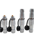 Beefy Metal Multi Pin Connector Kit With 2 3 4 5 6 7 9 Pin Male And Female Plugs For Power Equipment, Panel Mount SF12 Style, Easy Install, Durable Aluminum Housing, High Performance Industrial Connector, metal plugs with caps