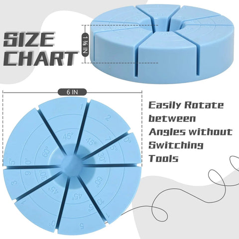 Stained Glass Multi Angle Jig Fixture For Welding Holds Glass Securely At 30 45 60 75 90 105 120 135 150 And 180 Degrees With Stable 3mm Groove Blue size chart
