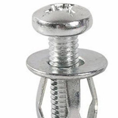 Close-up of Heavy Duty 2 Pack Petal Rivet Expansion Plugs With Nut Jack Threaded Screw Anchors ideal for drywall and lamp installation.