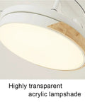 Super Sleek Modern Flush Mount Ceiling Fan With Lights Running Smooth As Butter Airflow Thanks To Whisper Quiet Copper Motor And Adjustable Led Blades Comes With Solid Remote And Built Tough Acrylic Cover In Classic White - close-up of highly transparent acrylic lampshade.