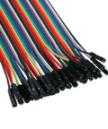 Multicolored Dupont Jumper Wire Kit 120Pcs 8-Inch Cables with 40-Pin Female to Female Connectors for Arduino Projects