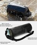 Faraday Signal Blocking Dry Bag 5 Liter in water, black 420D material, detachable strap, waterproof travel buddy for gear