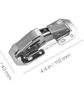 8 Pack Easy Install Cabinet Hinges With Full Overlay And Inset Design Soft Close For Doors, Drawers, And Cupboards, dimensions view.