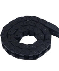 Drag Chain Replacement For Adventuer 5M Pro 3D Printer Open Type Plastic Cable Carrier Flexible Nested Wire Track, black, coiled view