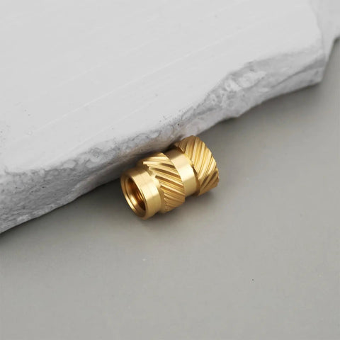 Heat Set Inserts M5 Brass Knurled Threaded Inserts 5x10x7mm for Plastic 3D Printing Prototypes and Electronics Easy Install with Flat Tip