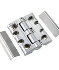 Tough As Nails Zinc Alloy Adjustable Limit Gate Hinge Reinforced With A Thickened Heavy Duty Frame with removable parts.