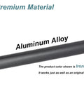 Close-up of iron-colored aluminum alloy section of Long Reach Aluminum Extension Wand for Cordless Stick Vacuums with Quick Release 28.3 Inch Replacement Part for Dyson V7 V8 V10 V11 V15 Series Heavy Duty Build Easy Snap Fit.