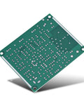 Back view of PCB for Airband Radio Receiver 118-136MHz AM Crystal Clear Reception DIY Kit With Band Pass Filter VHF Antenna 12V Power