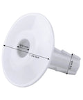 Skywalker white single feed-through cable bushing, front view; 5/16 in hole, 100-piece set