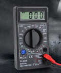 Portable Digital Multimeter with LCD Display for DIYers and Pros, Measures AC DC Voltage, Current, Resistance, Continuity